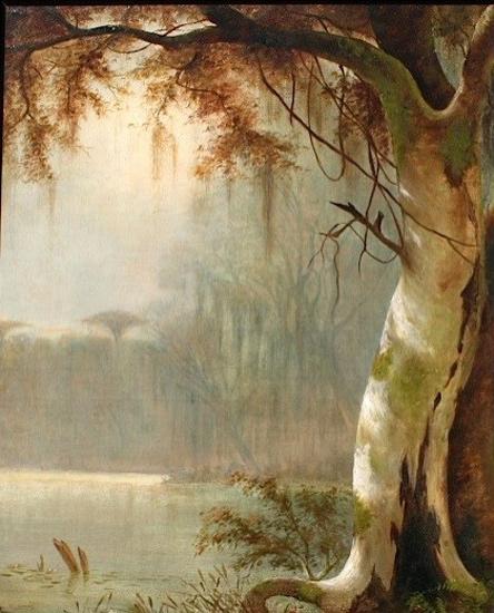 Joseph Rusling Meeker Lake Maurepas Bayou Germany oil painting art